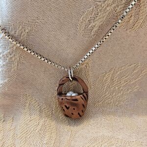 Vintage Monet Basket Pendant